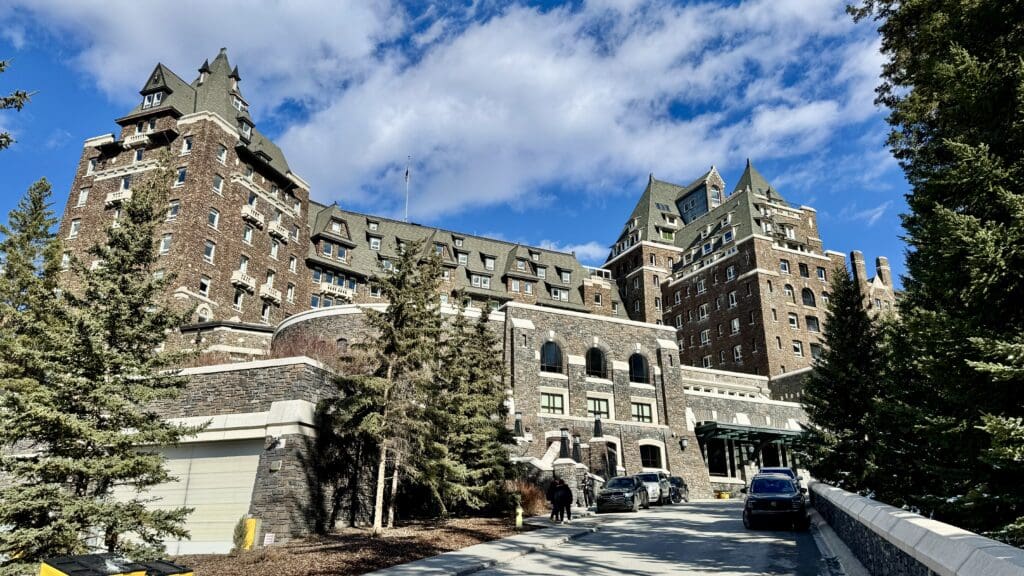 Banff Springs Hotel is a castle-like hotel close to Banff Town and next to Bow River