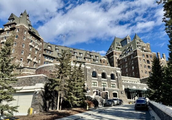 Banff Springs Hotel is a castle-like hotel close to Banff Town and next to Bow River