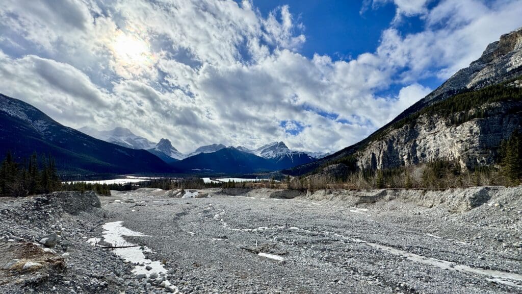 Scenic Spots before Entering Grotto Canyon Kananaskis