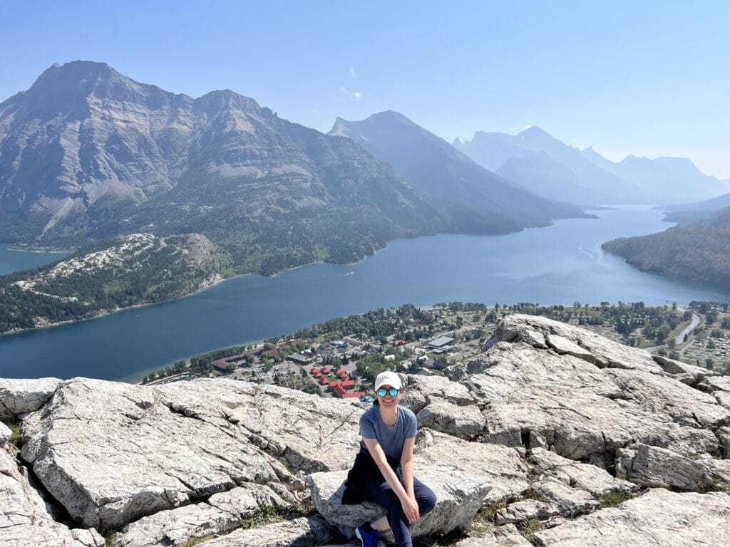 Sunny Day on top of Bear's Hump in Waterton National Park